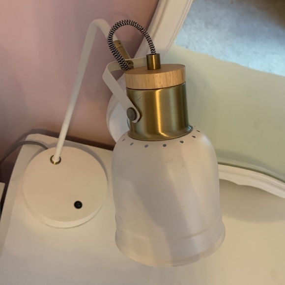 Table lamp MCM movable light‎ white gold - Picture 3 of 4